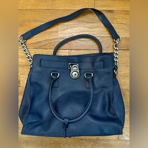 GUC Navy Michael Kors Hamilton Tote